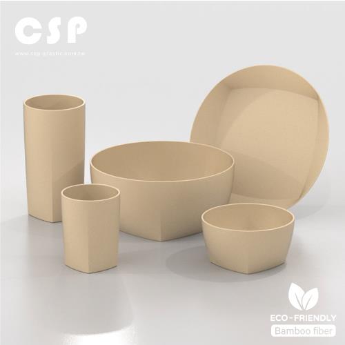 Natural Plant Fiber cup and bowl combination