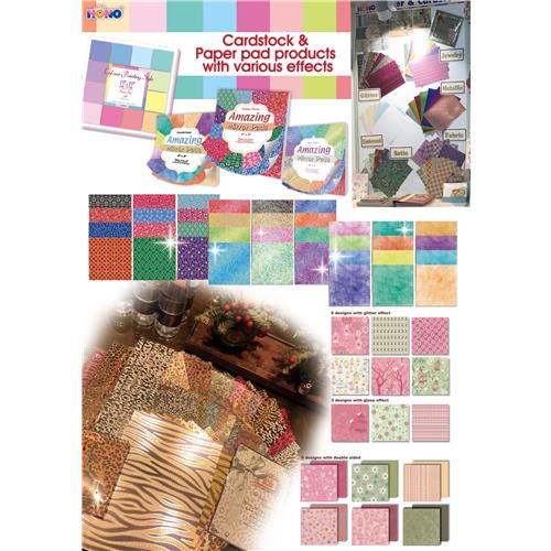 Cardstock & Paper pad products with various effects