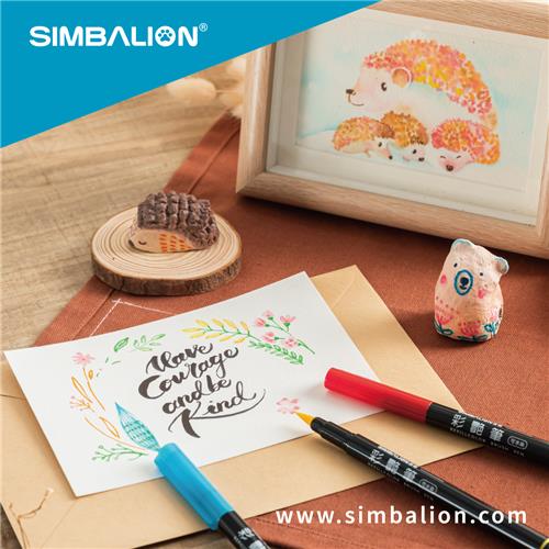 SIMBALION Twin Brush Marker