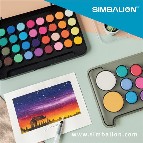 SIMBALION Watercolor Cakes