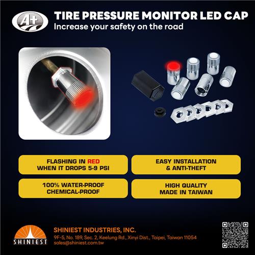 (TPMS) TIRE PRESSURE MONITORING SYSTEM LED CAP FOR TRUCK/BUS