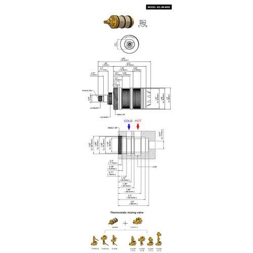 Thermostatic Cartridge JM-6800