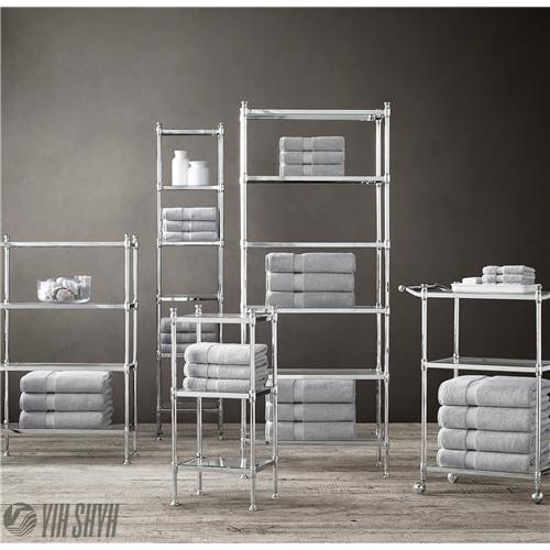 CLASSIC OPEN SHELVING AND TROLLEY