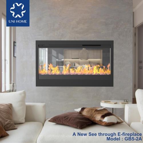 See through E-fireplace GB5-2A