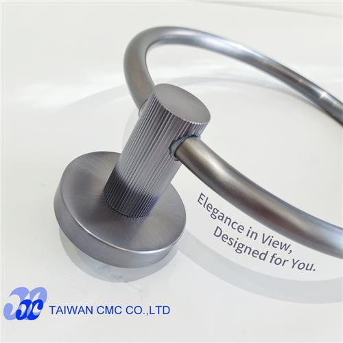 Straight-Line Knurling Towel Ring