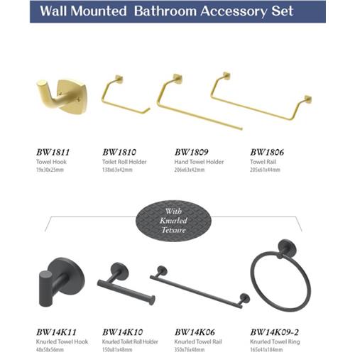 Wall Mounted Bathroom Accessories Set